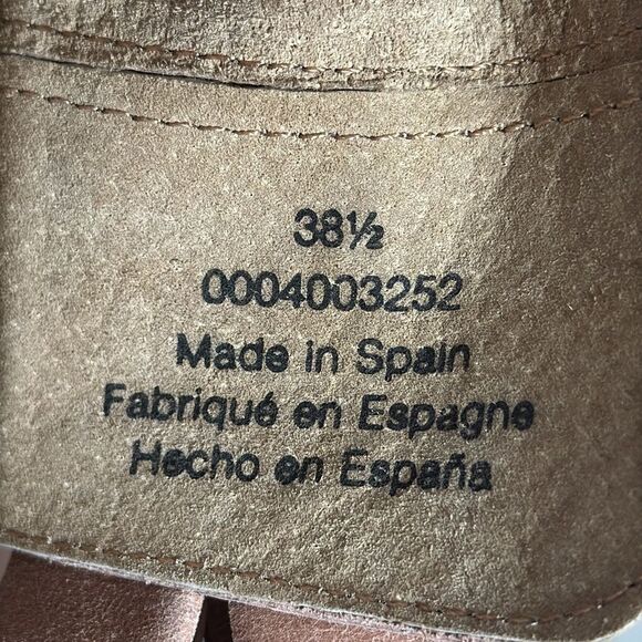 Free People Jesse NWOT English Tan Leather Cutout Platform Boots Sz 38.5/US 8 - Picture 6 of 7